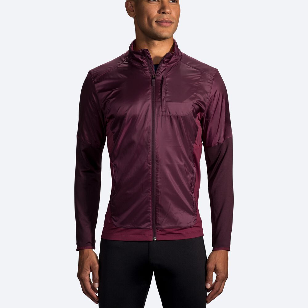 Chaquetas Brooks Fusion Híbrido Hombre Moradas | CR25019