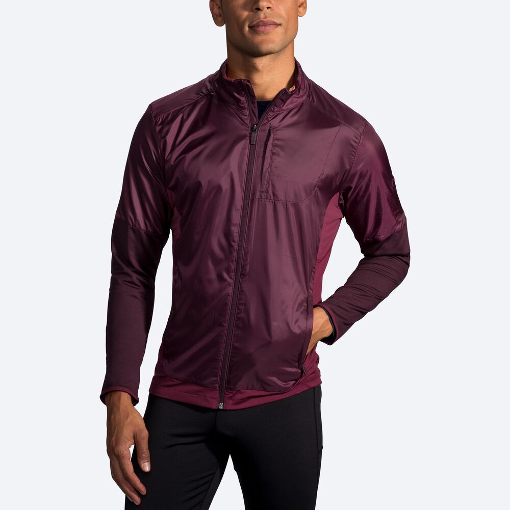 Chaquetas Brooks Fusion Híbrido Hombre Moradas | CR25019