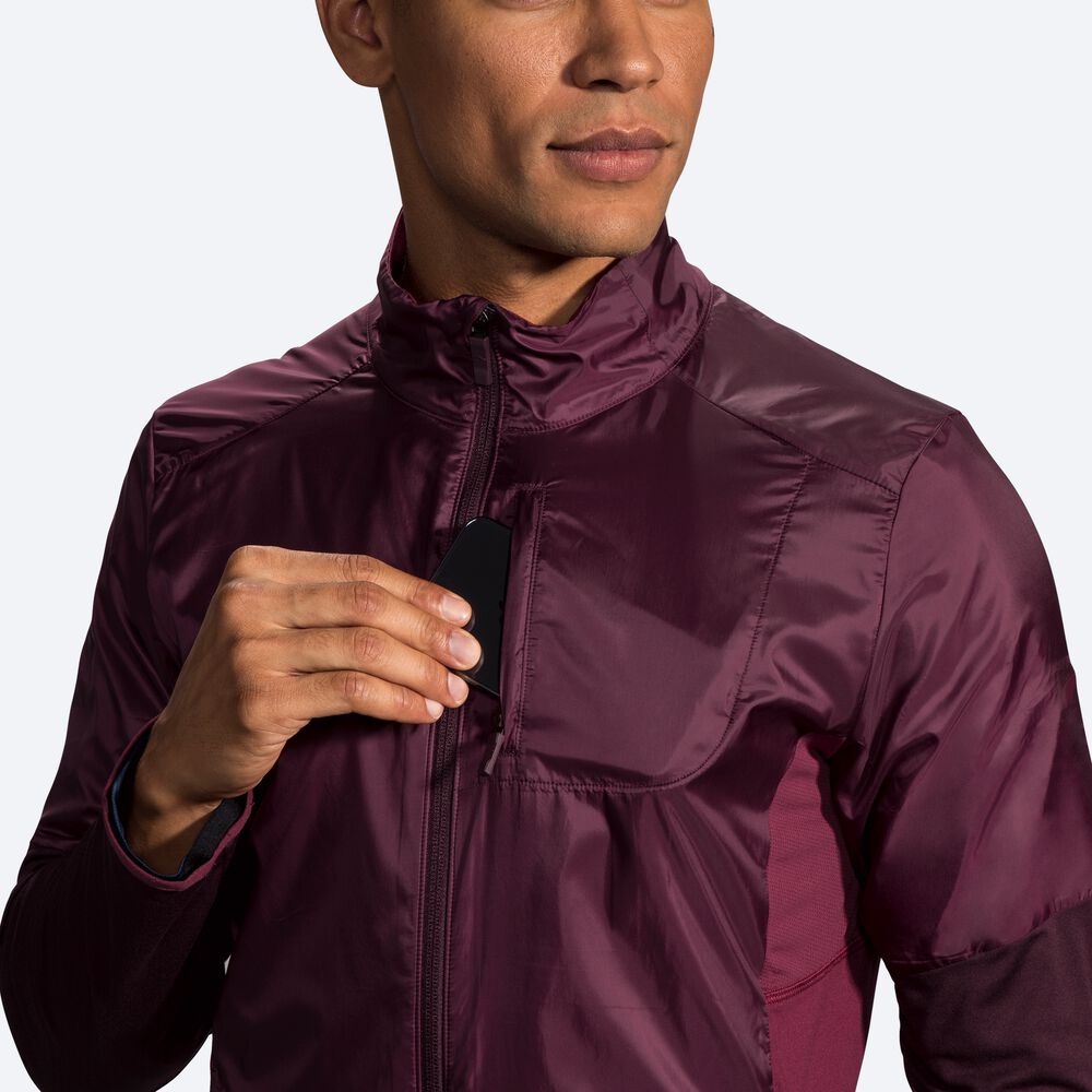 Chaquetas Brooks Fusion Híbrido Hombre Moradas | CR25019