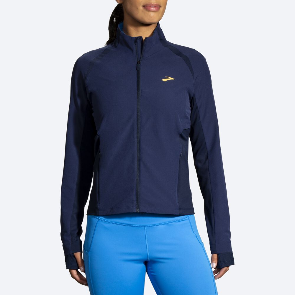 Chaquetas Brooks Fusion Híbrido Mujer Azul Marino/Azules | CR35610