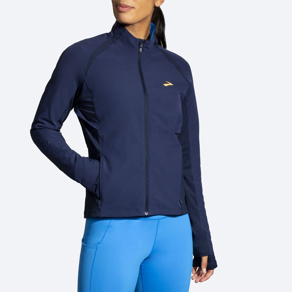 Chaquetas Brooks Fusion Híbrido Mujer Azul Marino/Azules | CR35610