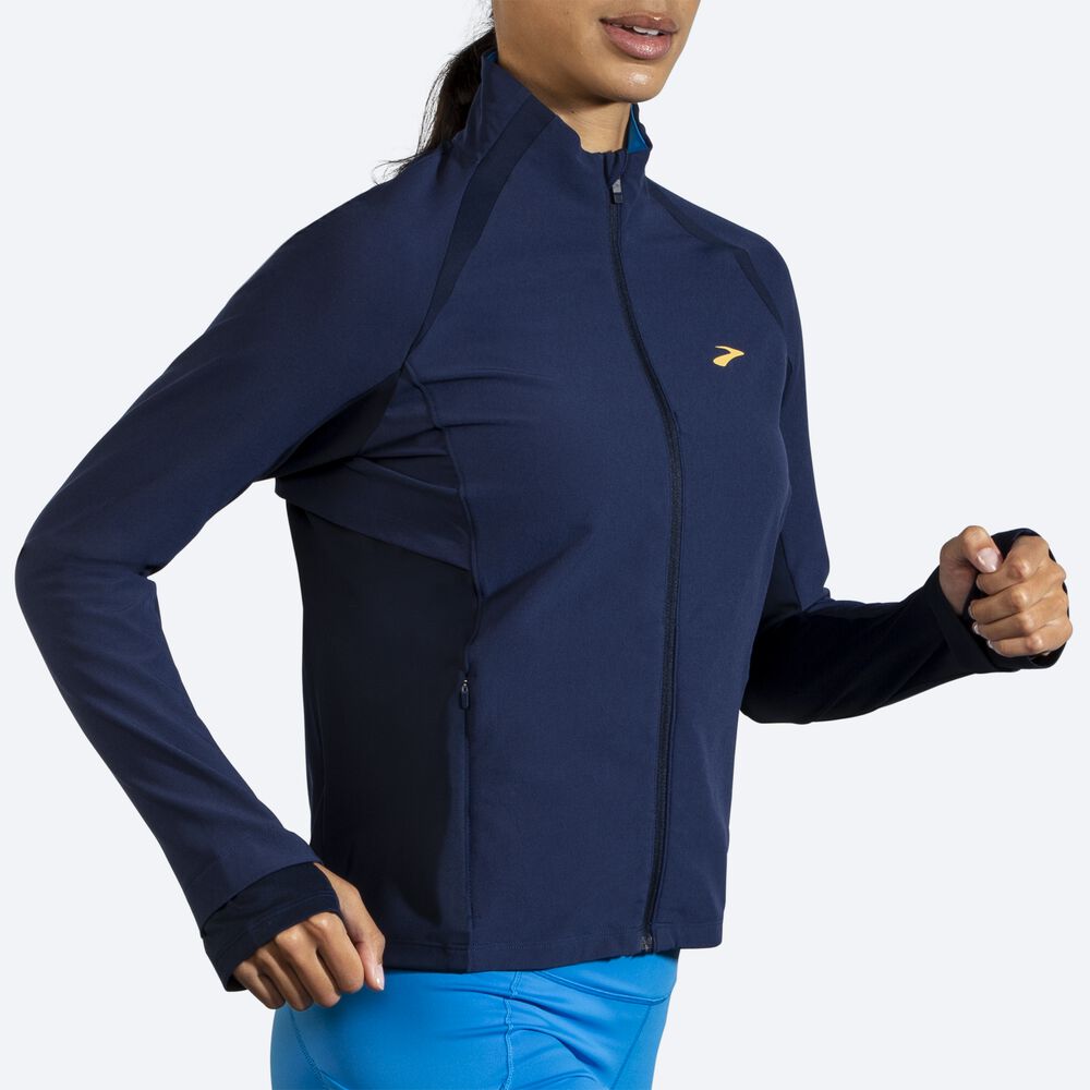 Chaquetas Brooks Fusion Híbrido Mujer Azul Marino/Azules | CR35610