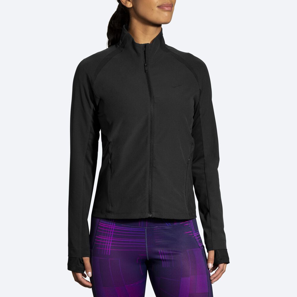 Chaquetas Brooks Fusion Híbrido Mujer Negras | CR73251