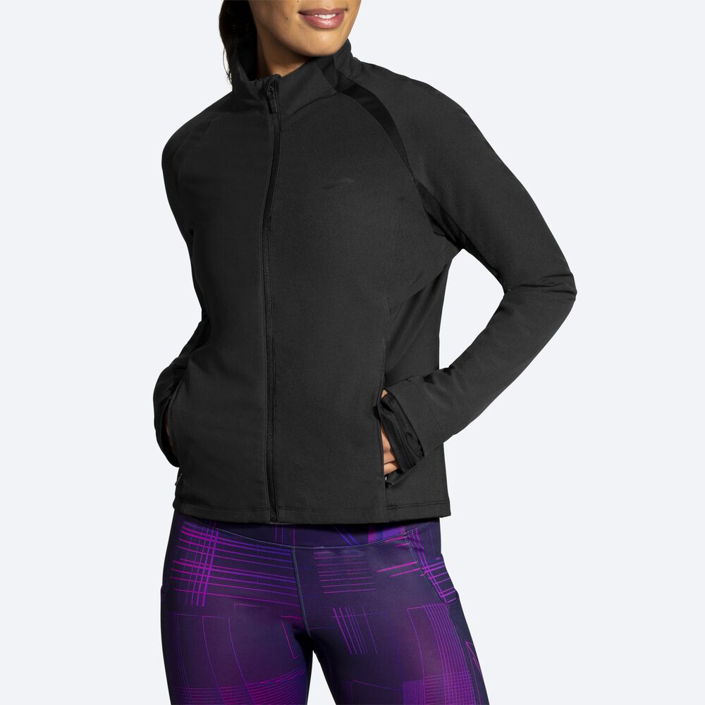 Chaquetas Brooks Fusion Híbrido Mujer Negras | CR73251