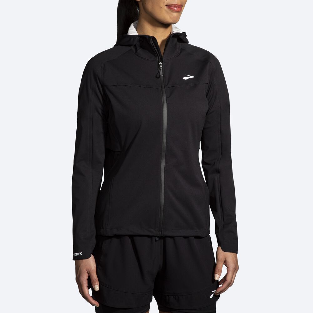 Chaquetas Brooks High Point Waterproof Mujer Negras | CR85027