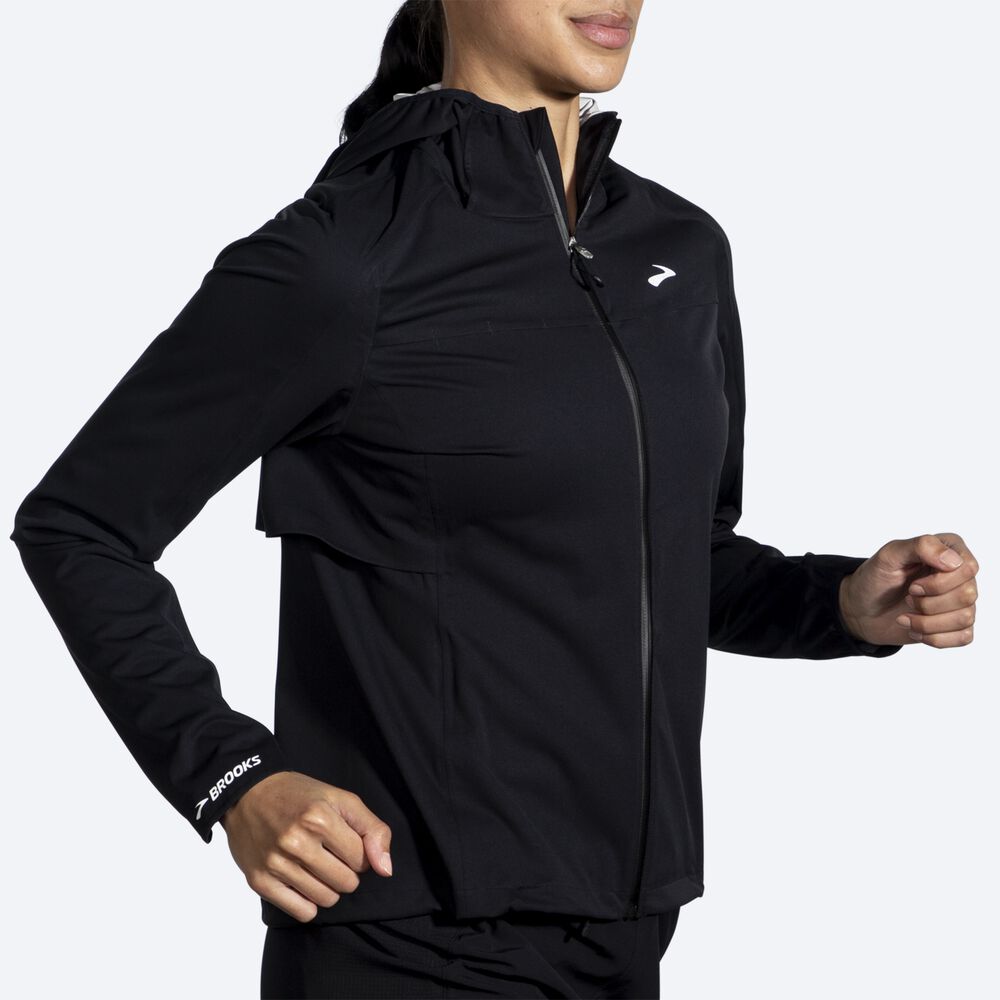 Chaquetas Brooks High Point Waterproof Mujer Negras | CR85027