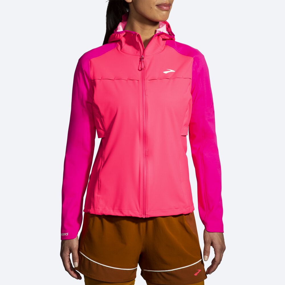 Chaquetas Brooks High Point Waterproof Mujer Rosas | CR93287