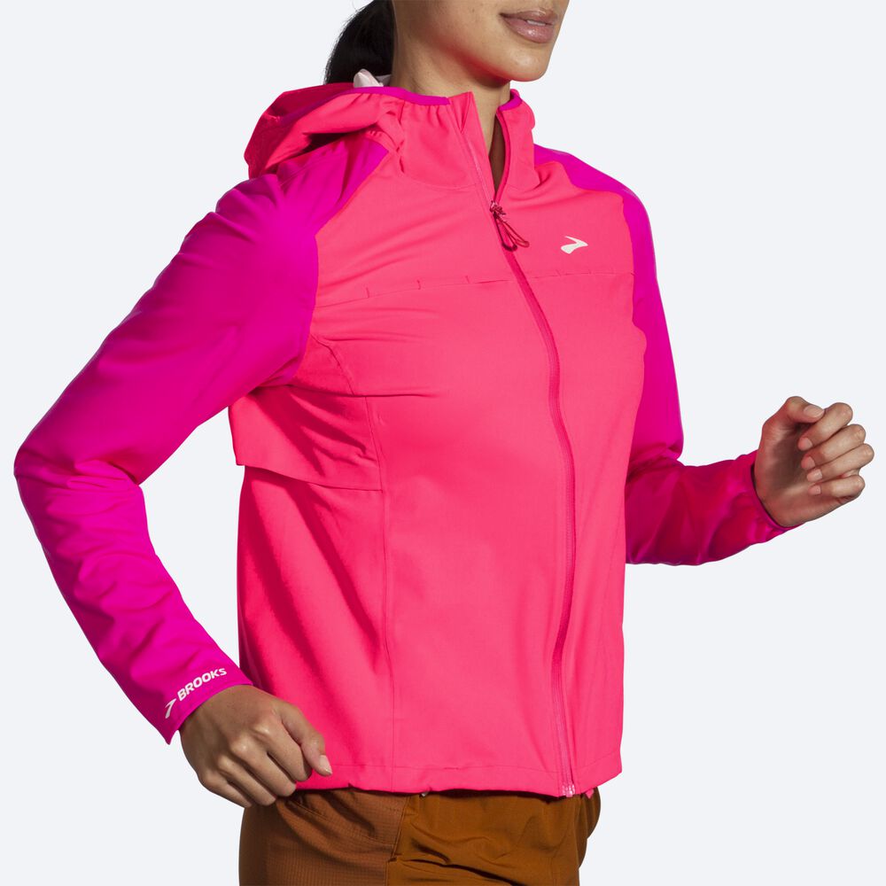 Chaquetas Brooks High Point Waterproof Mujer Rosas | CR93287