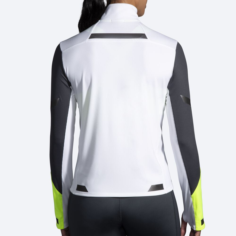 Chaquetas Brooks Run Visible 1/2 Zip Mujer Blancas | CR50914