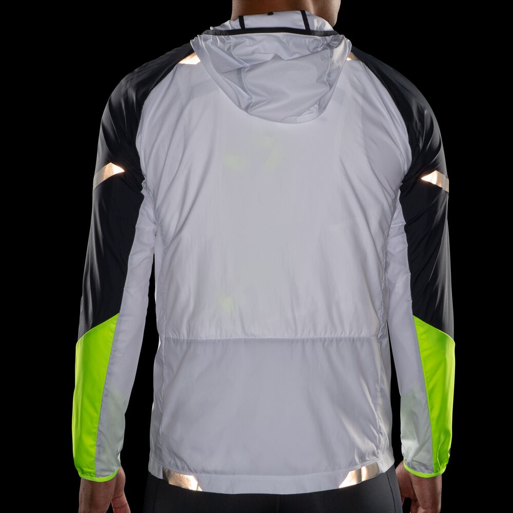 Chaquetas Brooks Run Visible Convertible Hombre Blancas | CR15963