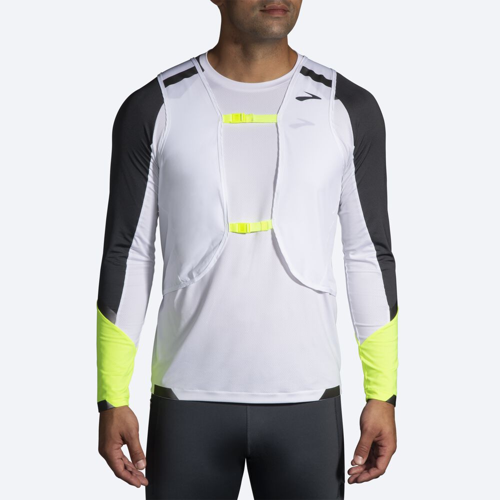 Chaquetas Brooks Run Visible Convertible Hombre Blancas | CR15963