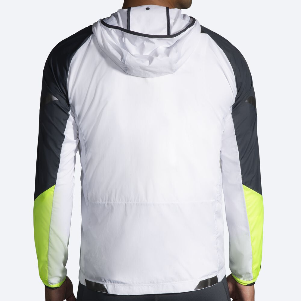 Chaquetas Brooks Run Visible Convertible Hombre Blancas | CR15963