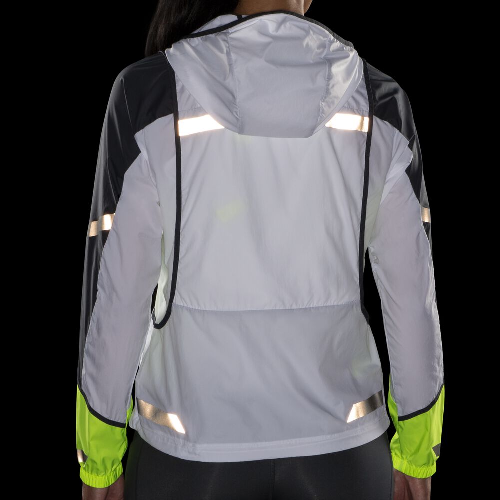 Chaquetas Brooks Run Visible Convertible Mujer Blancas | CR87504