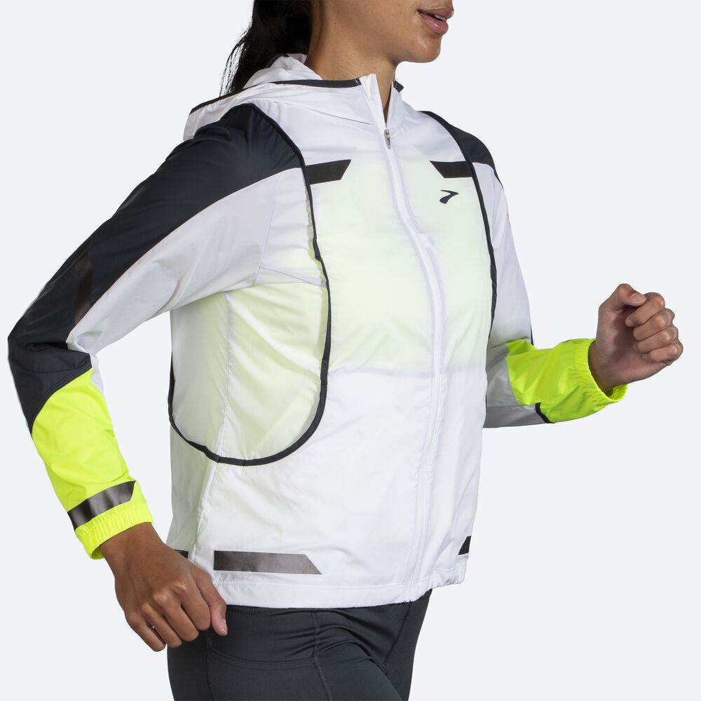 Chaquetas Brooks Run Visible Convertible Mujer Blancas | CR87504