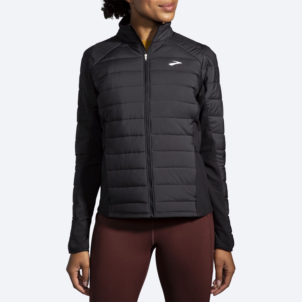 Chaquetas Brooks Shield Híbrido 2.0 Mujer Negras | CR24053