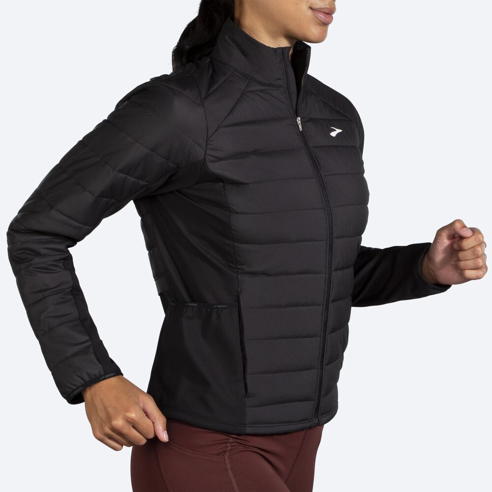 Chaquetas Brooks Shield Híbrido 2.0 Mujer Negras | CR24053