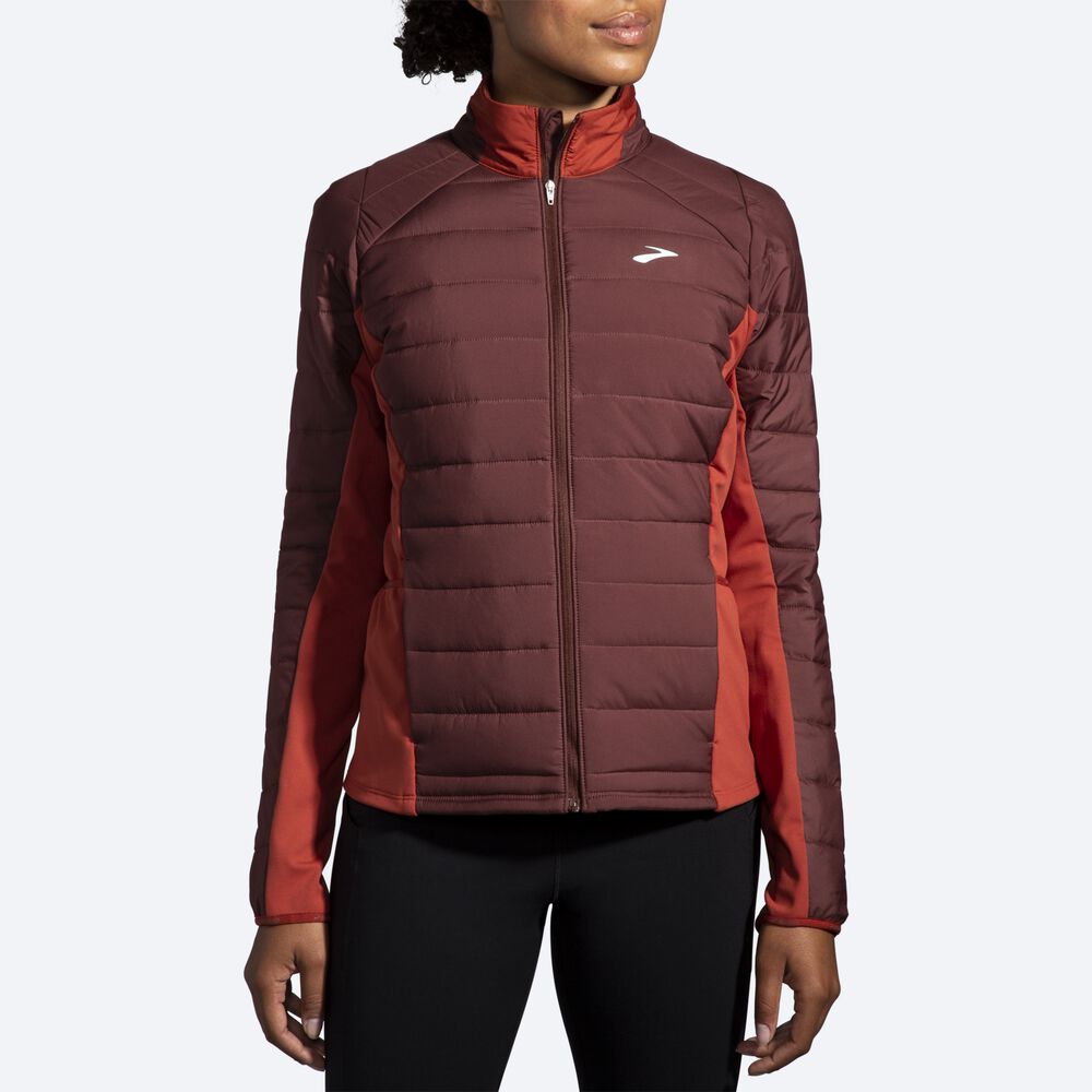 Chaquetas Brooks Shield Híbrido 2.0 Mujer Chocolate/Cobra | CR26475