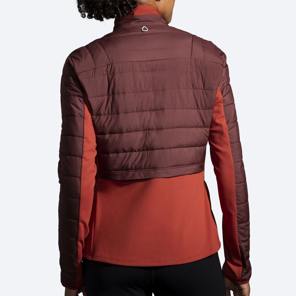 Chaquetas Brooks Shield Híbrido 2.0 Mujer Chocolate/Cobra | CR26475