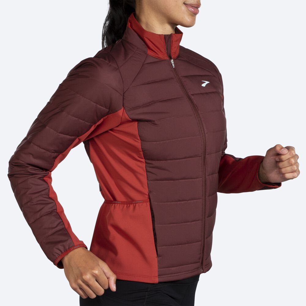 Chaquetas Brooks Shield Híbrido 2.0 Mujer Chocolate/Cobra | CR26475