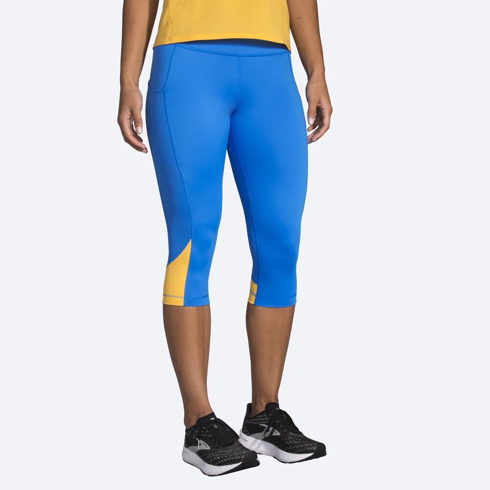 Mallas Brooks Method 1/2 Crop Tight Mujer Azules | CR09134