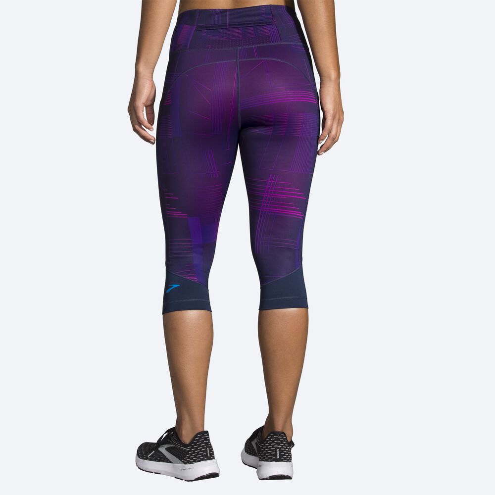 Mallas Brooks Method 1/2 Crop Tight Mujer Azul Marino | CR47082