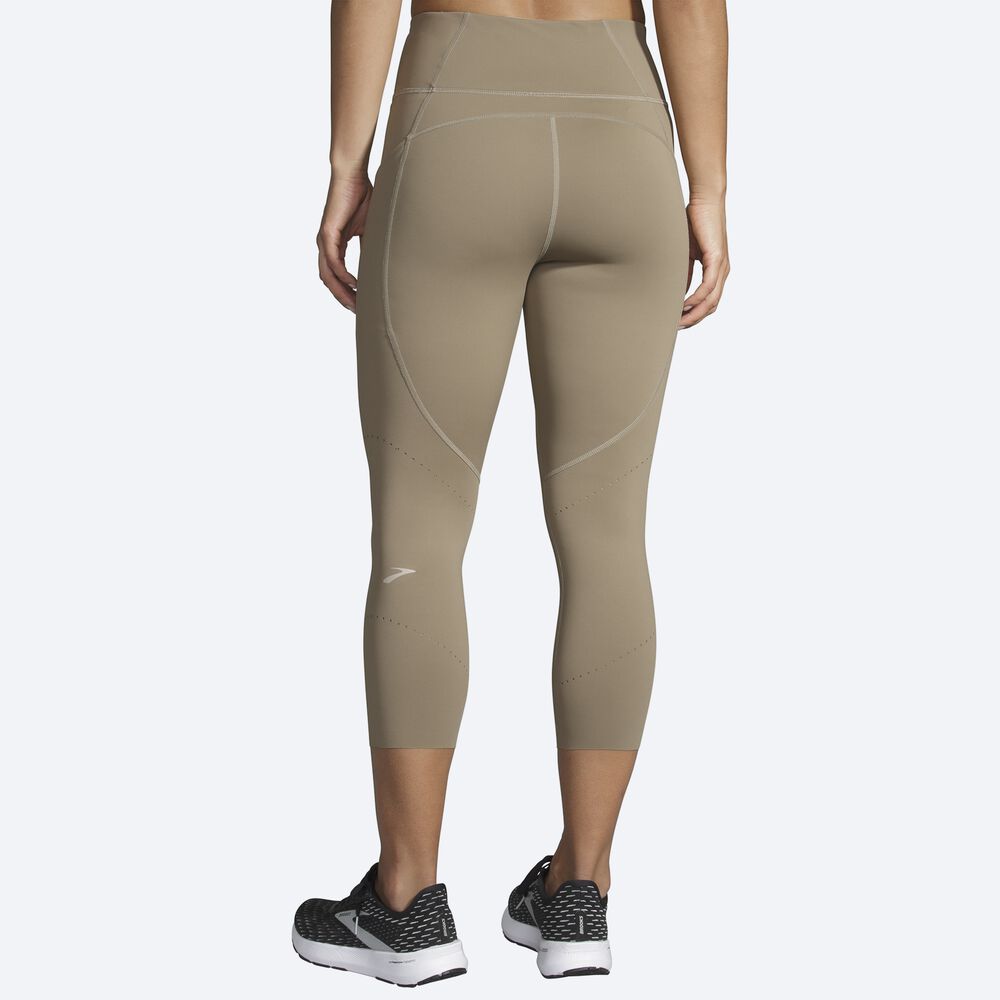 Mallas Brooks Method 3/4 Tight Mujer Kaki | CR41386