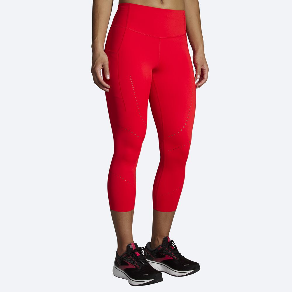 Mallas Brooks Method 3/4 Tight Mujer Rojas | CR18590