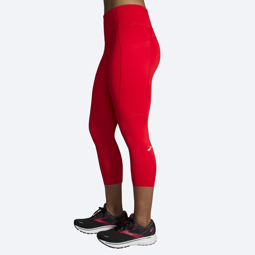 Mallas Brooks Method 3/4 Tight Mujer Rojas | CR18590