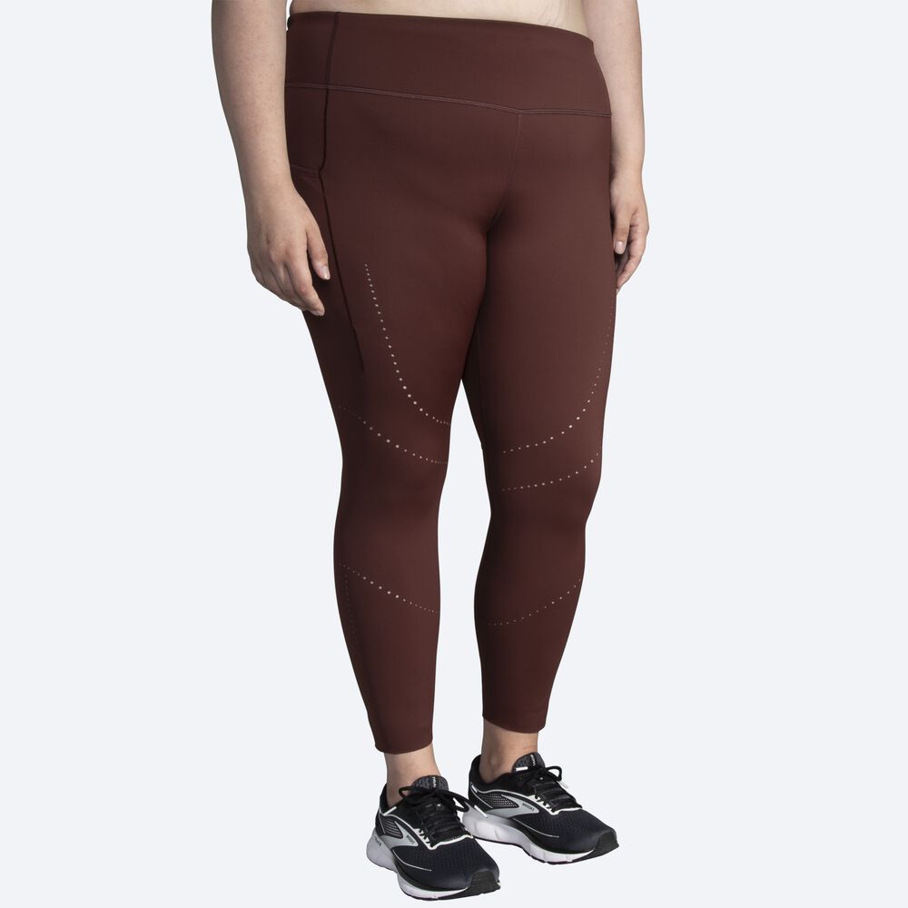 Mallas Brooks Method 7/8 Tight Mujer Chocolate | CR83147