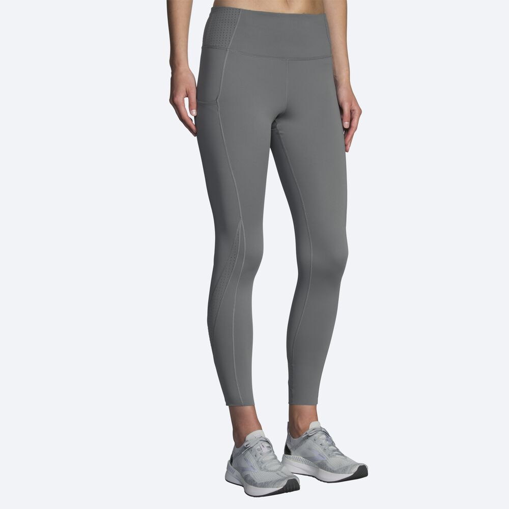 Mallas Brooks Method 7/8 Tight Mujer Gris | CR39468