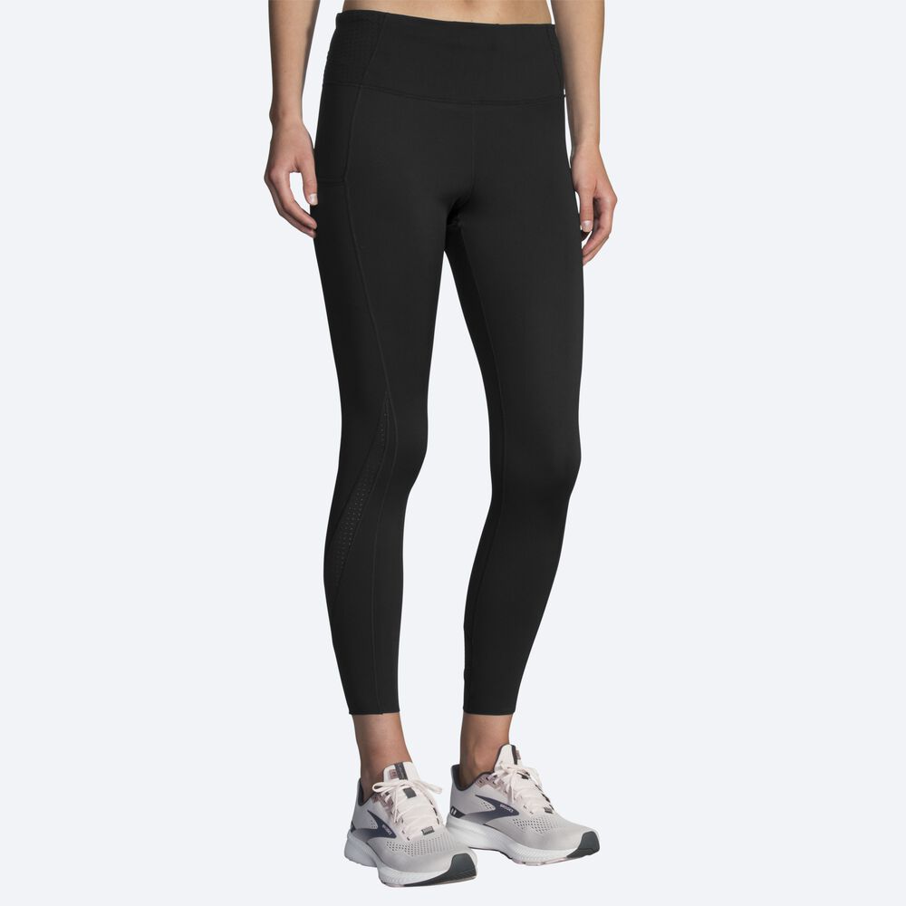 Mallas Brooks Method 7/8 Tight Mujer Negras | CR78092