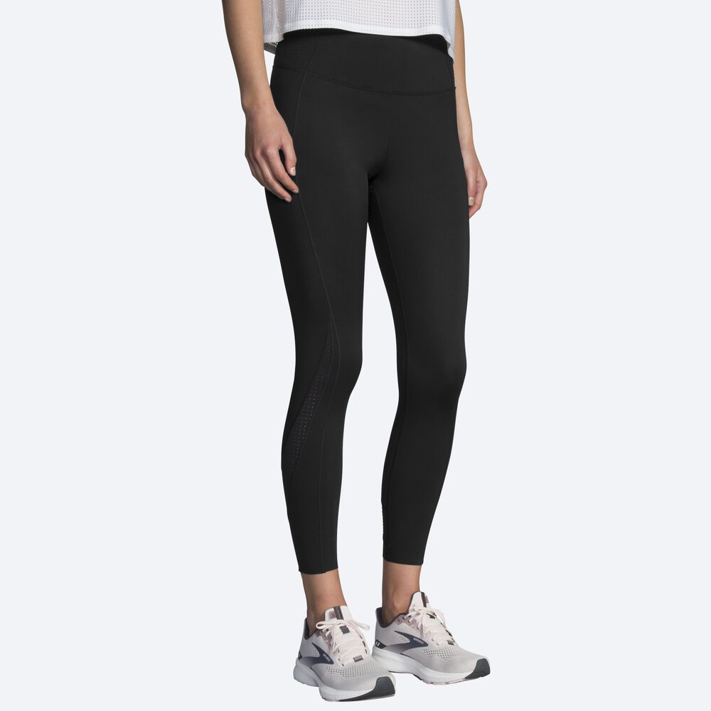 Mallas Brooks Method 7/8 Tight Mujer Negras | CR78092