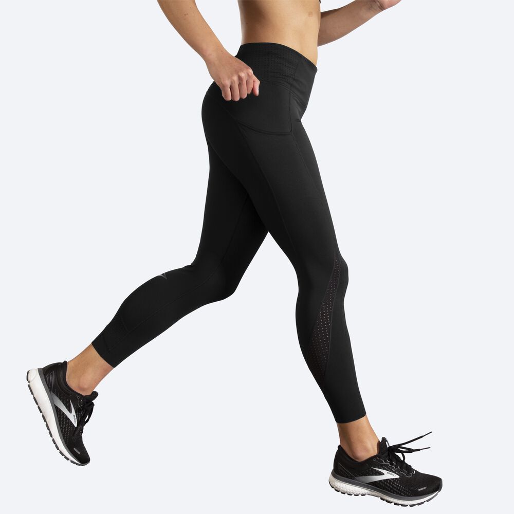 Mallas Brooks Method 7/8 Tight Mujer Negras | CR78092