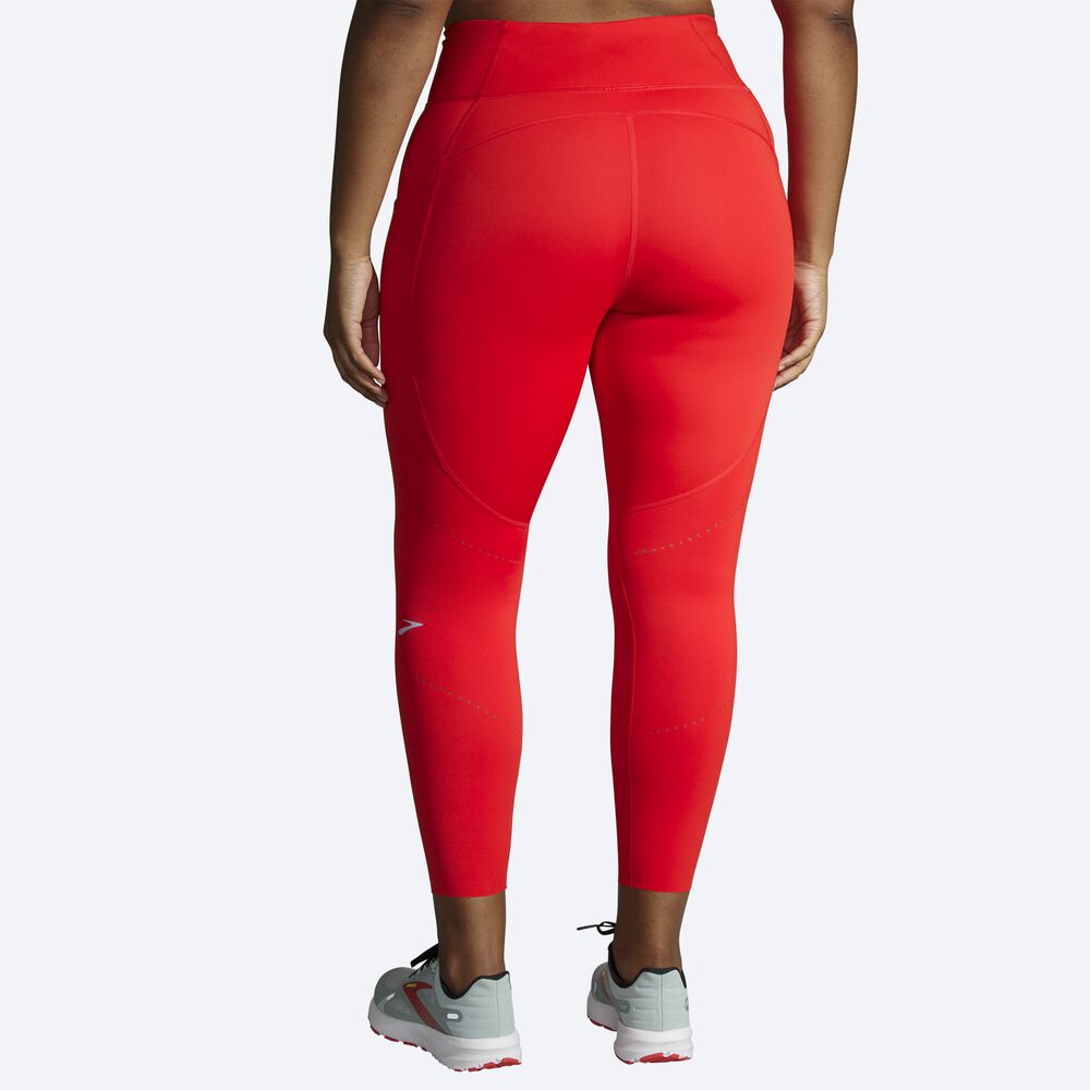 Mallas Brooks Method 7/8 Tight Mujer Rojas | CR87015