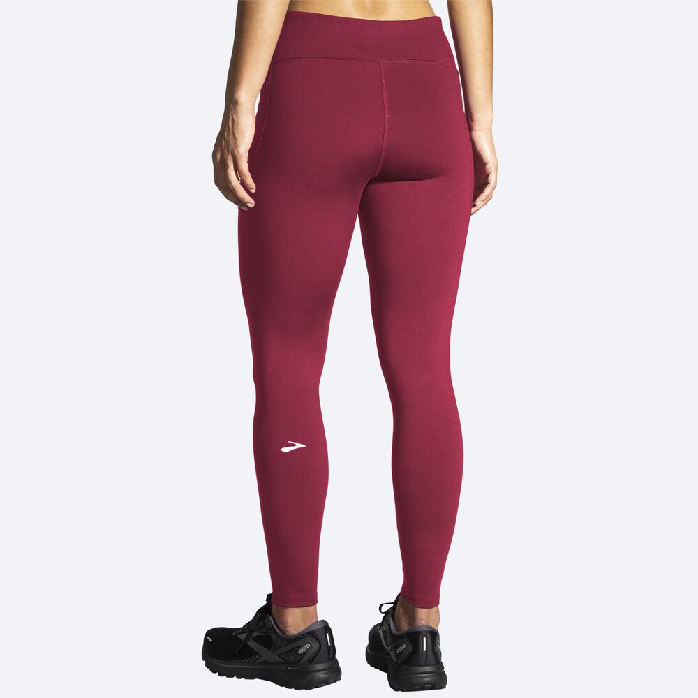 Mallas Brooks Moment Tight Mujer Burdeos | CR47096