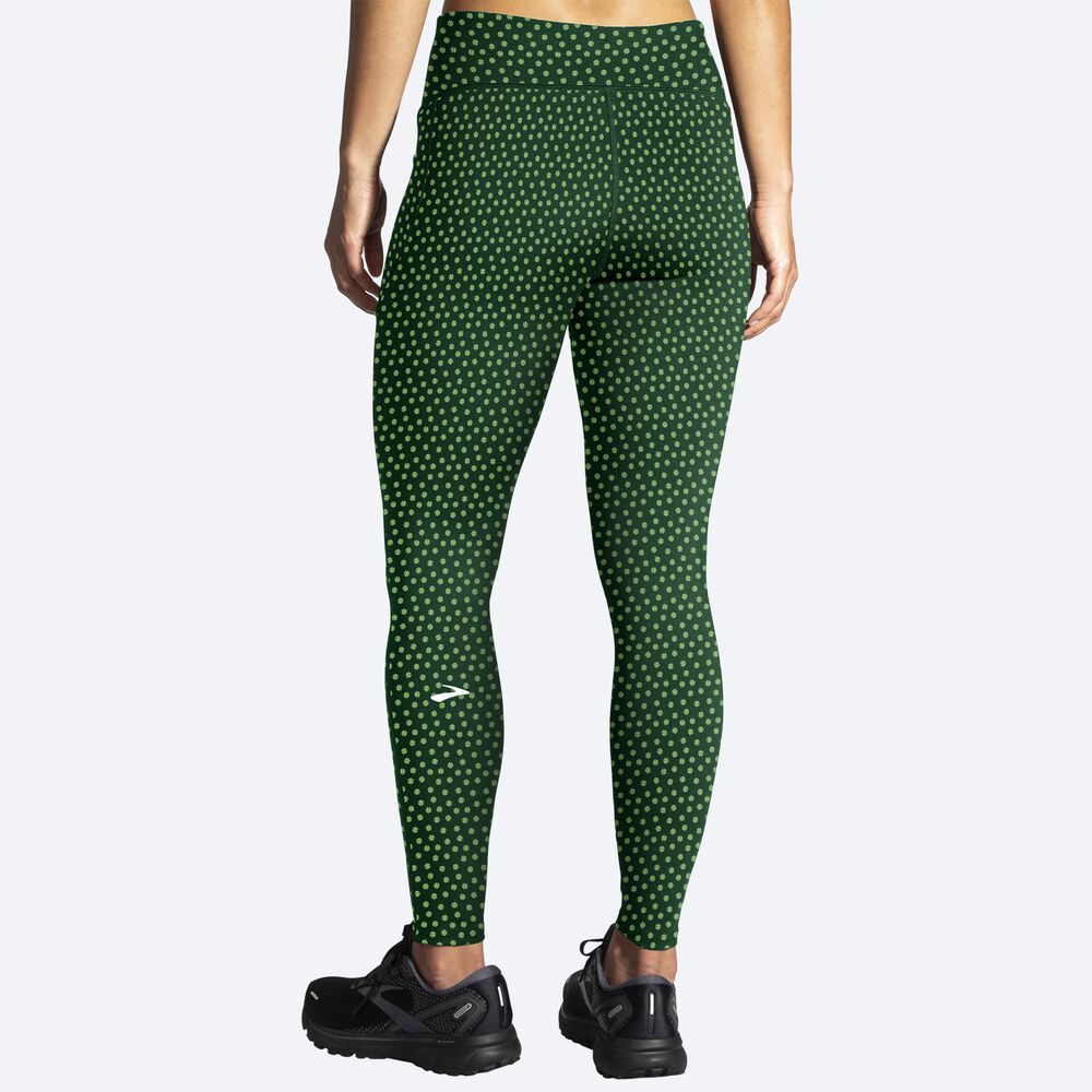 Mallas Brooks Moment Tight Mujer Verde | CR65198