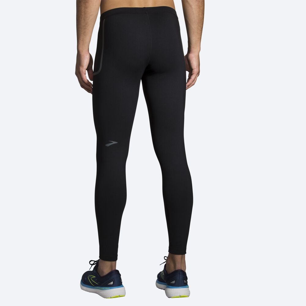 Mallas Brooks Momentum Thermal Tight Hombre Negras | CR29837