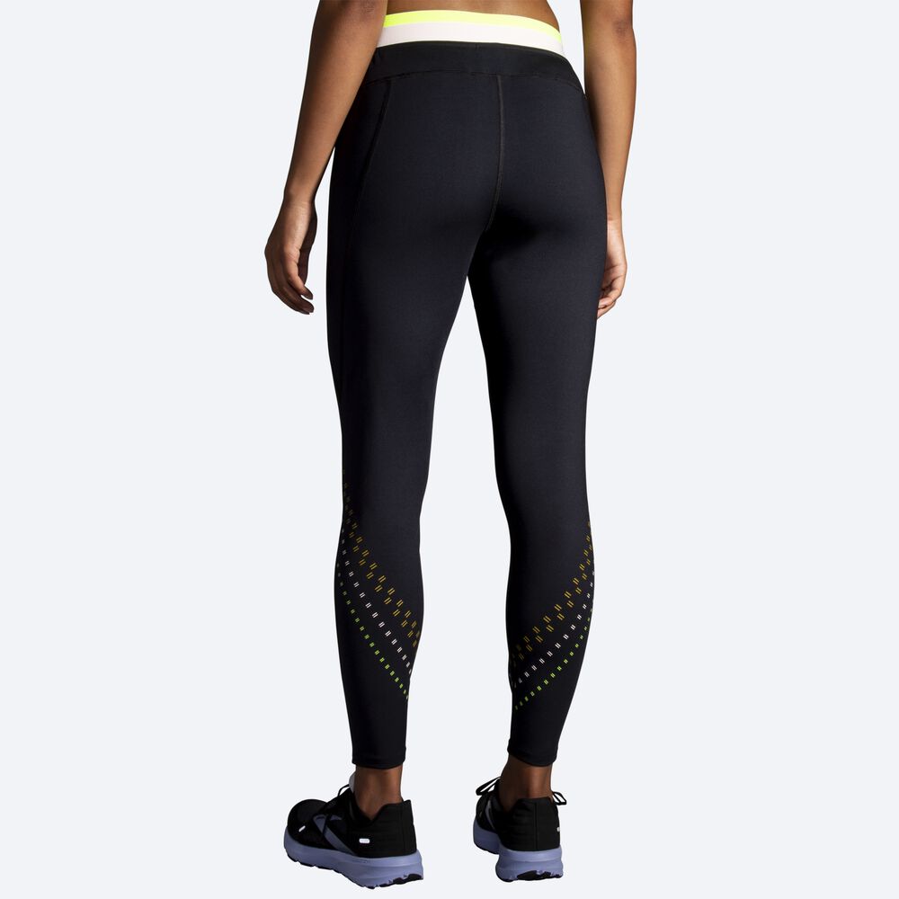 Mallas Brooks Run Within 7/8 Tight Mujer Negras | CR70586