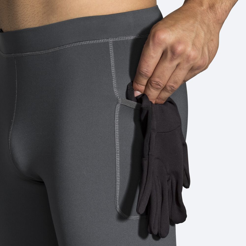 Mallas Brooks Source Tight Hombre Gris | CR32607