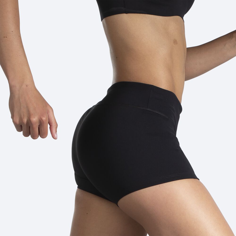 Mallas Brooks Speedwork Short Tight Mujer Negras | CR91754