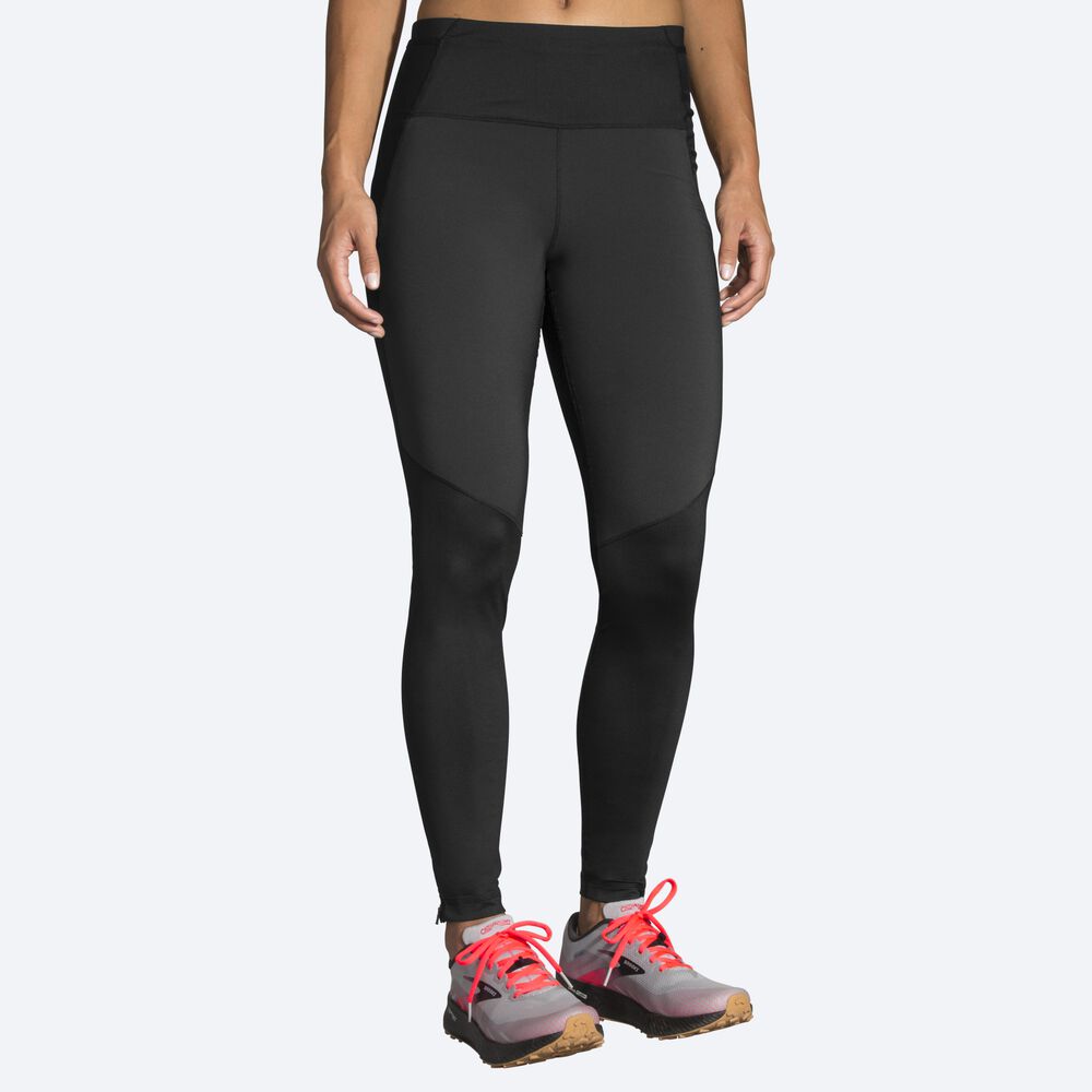 Mallas Brooks Switch Híbrido Tight Mujer Negras | CR47918