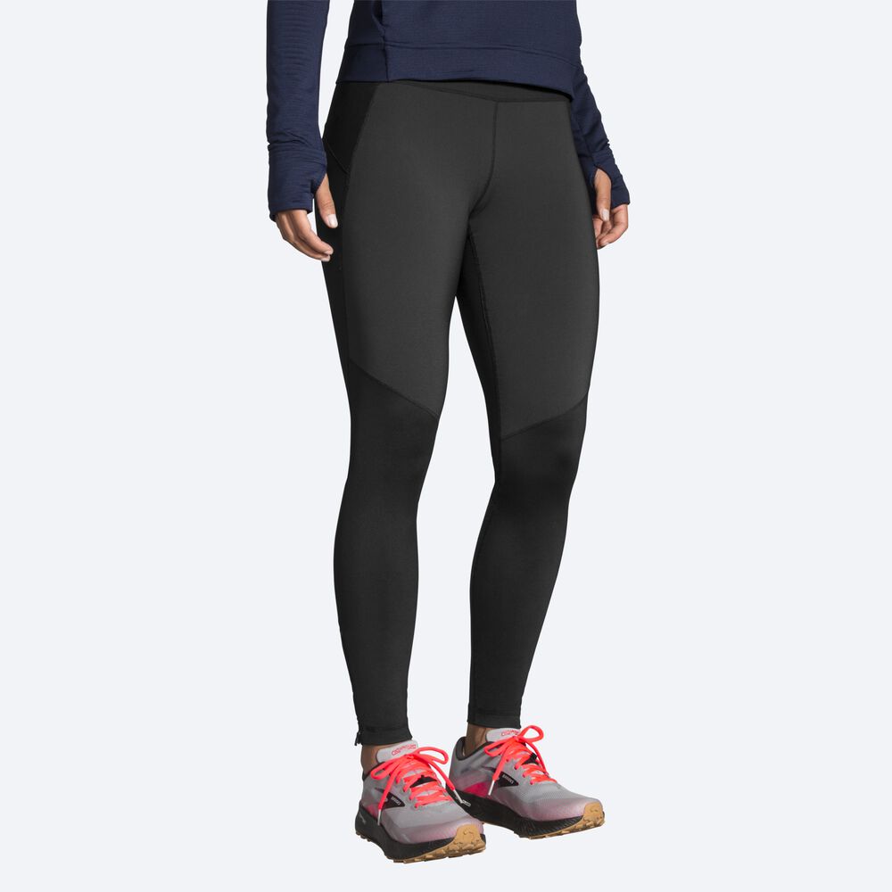 Mallas Brooks Switch Híbrido Tight Mujer Negras | CR47918