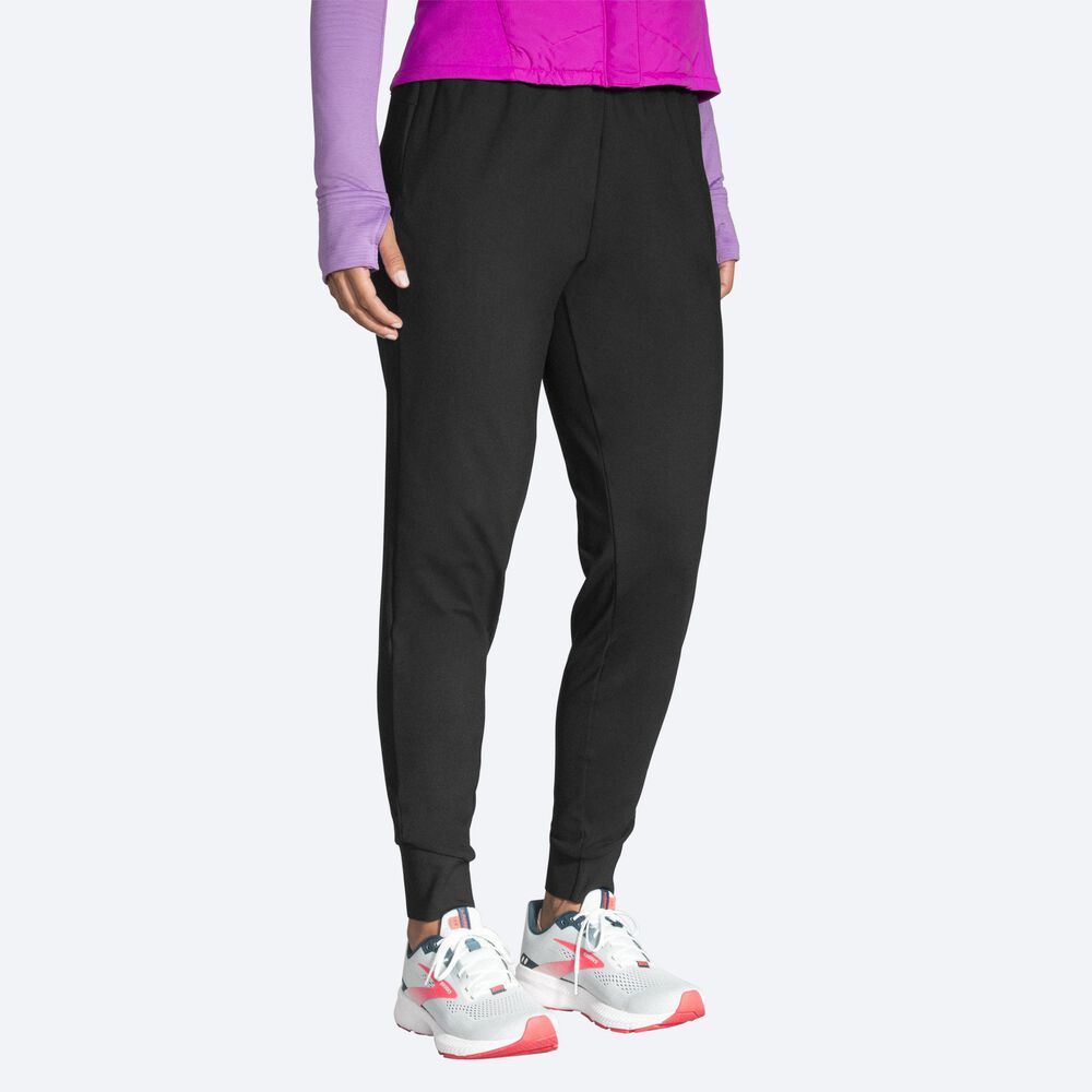 Pantalones Brooks Momentum Thermal Mujer Negras | CR68514