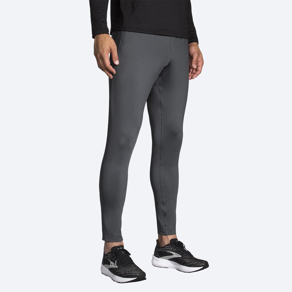 Pantalones Brooks Spartan Hombre Gris | CR24038