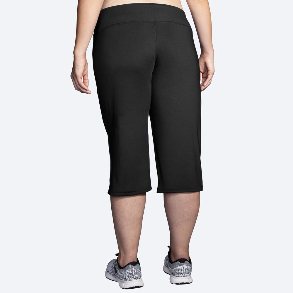 Pantalones Brooks Venture Capri Mujer Negras | CR75648