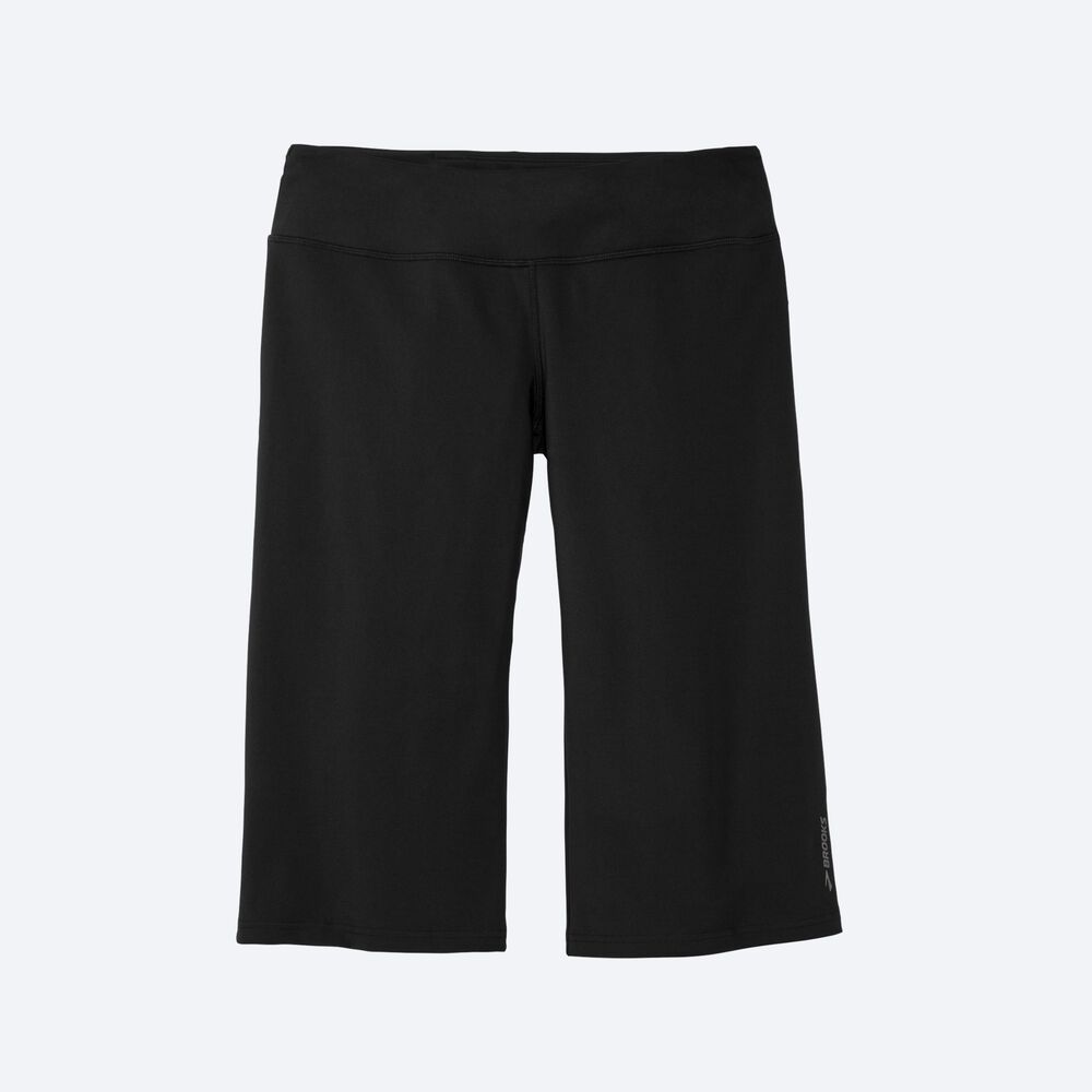 Pantalones Brooks Venture Capri Mujer Negras | CR75648