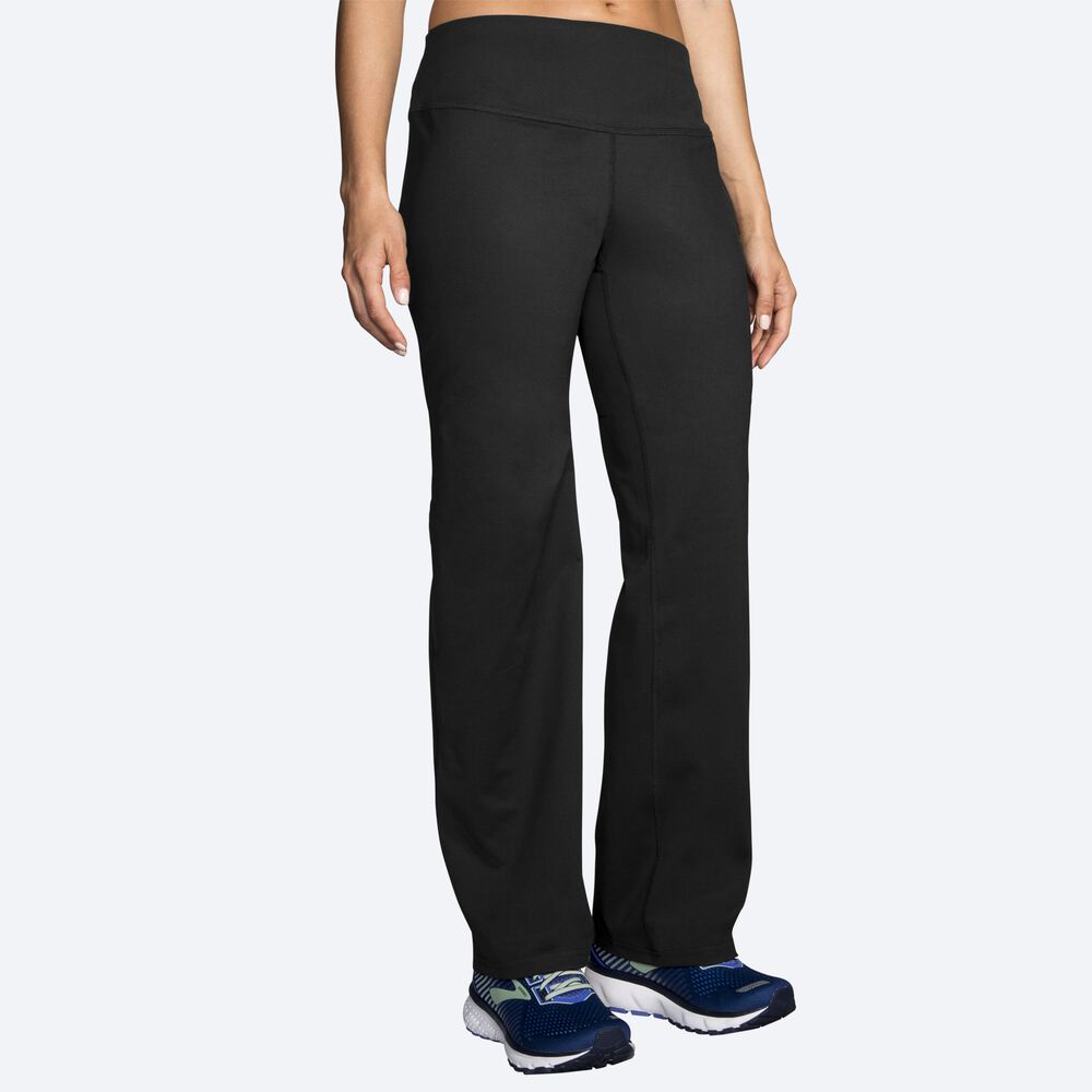 Pantalones Brooks Venture Mujer Negras | CR87456