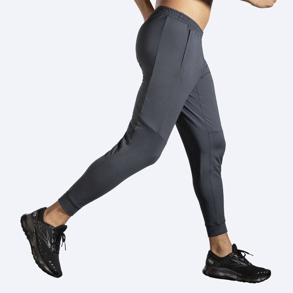 Pantalones Jogger Brooks Spartan Hombre Gris | CR16207