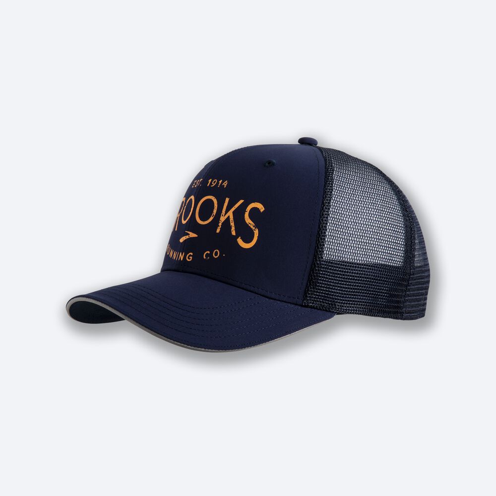 Sombreros Brooks Discovery Trucker Hombre Azul Marino | CR16824