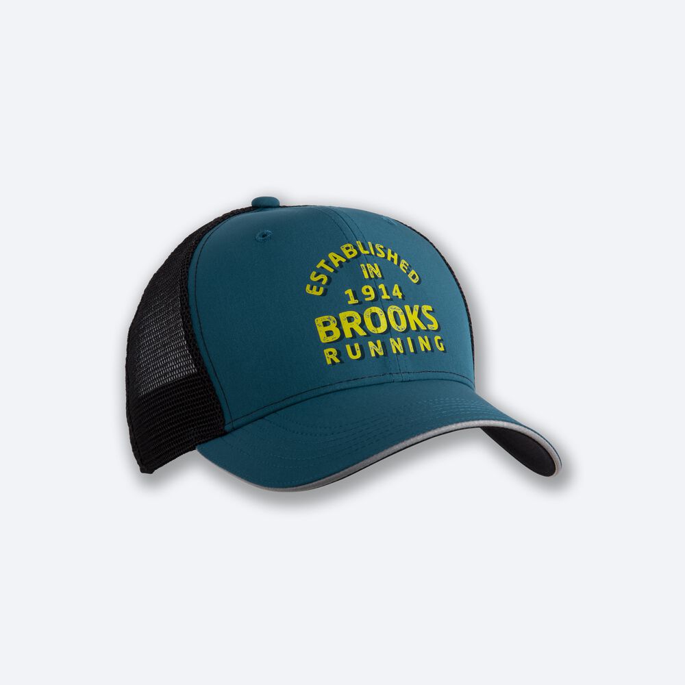 Sombreros Brooks Discovery Trucker Hombre Verde Oscuro | CR28371